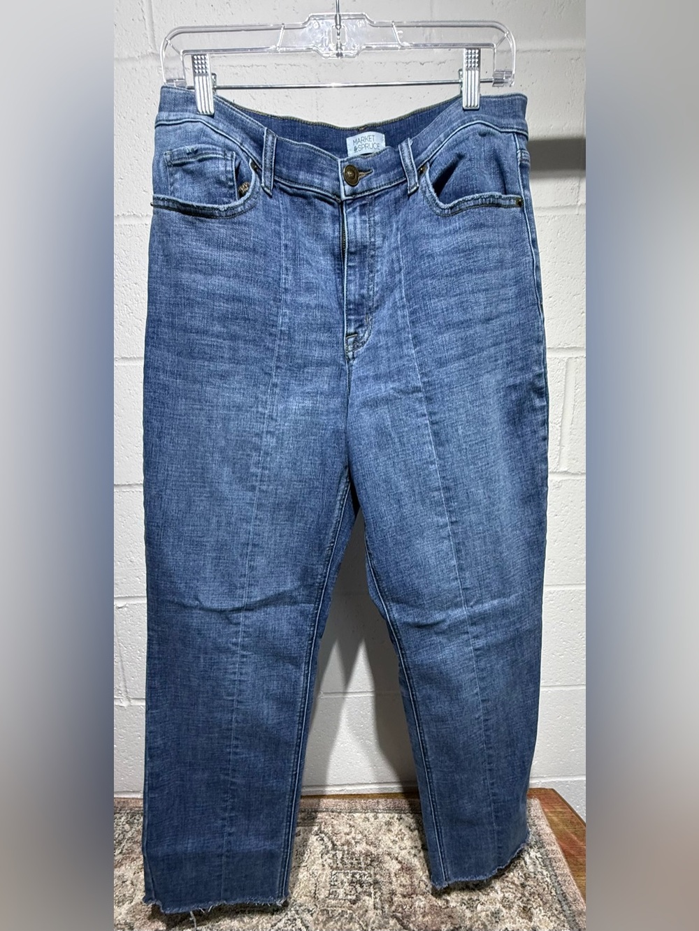 Market & Spruce Straight Leg Jeans - Medium Blue Wash